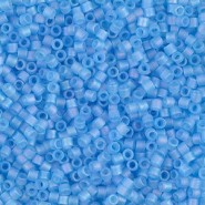 Miyuki delica beads 10/0 - Matted transparent aqua ab DBM-861